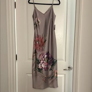 Express Lavender Floral Slip Dress